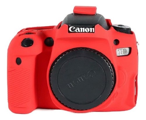 Funda De Silicona Suave Para Cámara Canon Eos 77d