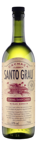 Cachaça Santo Grau Clássica Coronel Xavier Chaves Garrafa 750ml