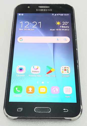 Samsung J5 16 Gb Configuração Na Descrição - Cel876car Preto (Usado)