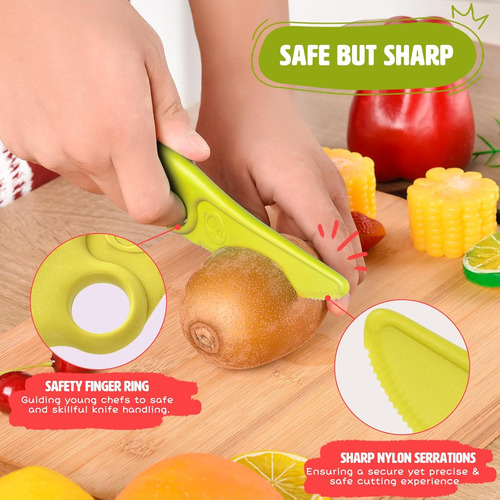 Cuchillo De Aprendizaje Para Niños Pequeños Con Anillo Educa