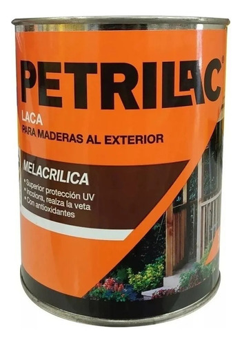 Laca Melacrílica Petrilac Ext/int Doble Filtro 0,5 L Dimens Acabado Satinado