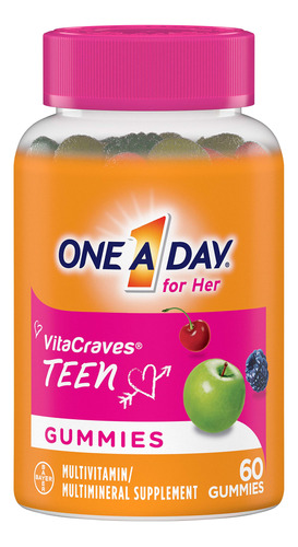 One A Day Vitacrave Para Ella, 60 Unidades, Un Da, Vitacrave