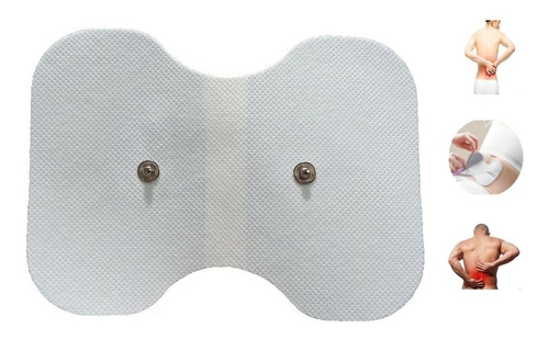 Electrodo Lumbar Espalda Botón 3.5mm Fisioterapia Tens Ems