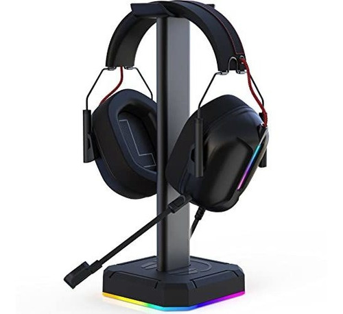 Soporte Auriculares Rgb Escritorio Antideslizante Gaming