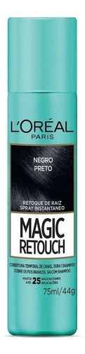 Kit Tintura L'Oréal Paris  Magic retouch tono negro para cabello