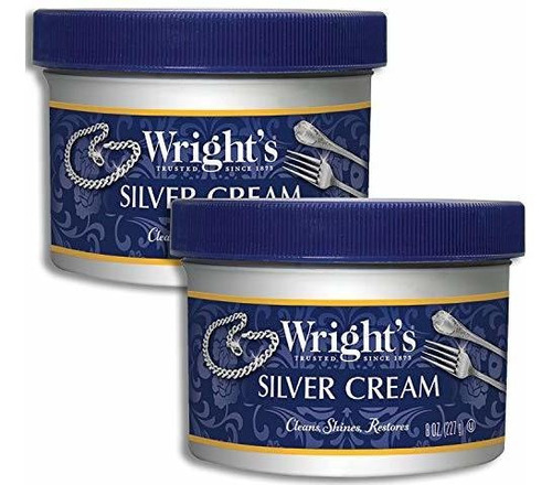Wright's Silver Cream 8 Oz (paquete De 2)