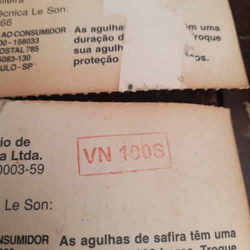 Imagem 5 de 6 de Agulha Toca Discos Vn 100s Le Son Antiga Lacrada 3 Unidades