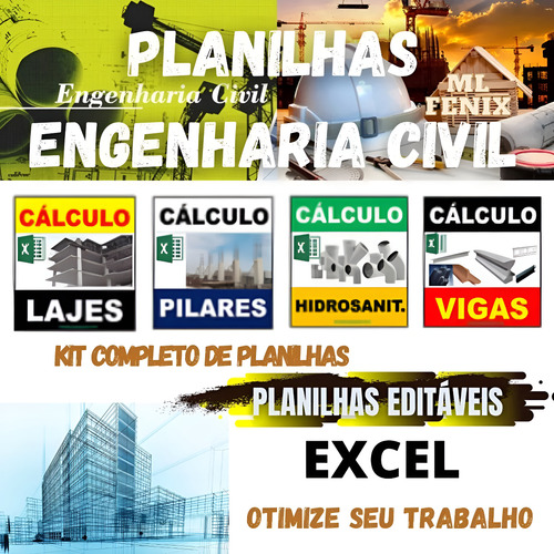 1.400 Planilhas Engenharia Construção Civil Orçamento Obras