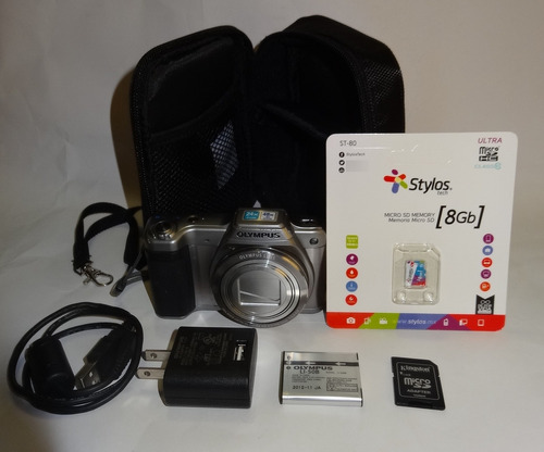  Olympus Sz-15 + 16 Mpx - Zoom Óptico 24x - Full Hd + Kit