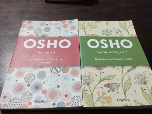 Lote X 2 Osho: Intimidad/ Gozar, Vivir, Amar. Usados.olivos (Usado)