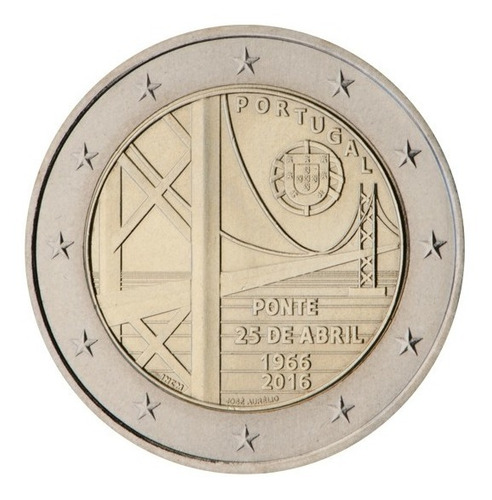 Portugal 2016 - Ponte 25 De Abril - 2 Euros Com - F C