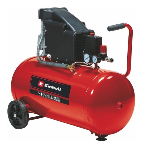 Compresor De Aire 50 L Einhell Tc-ac 190/50/8 Color Rojo