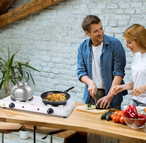 Parrilla Eléctrica Dos Quemadores Doble Termostato Estufa,estufa Electrica,parrilla Electrica,estufa 2 Quemadores