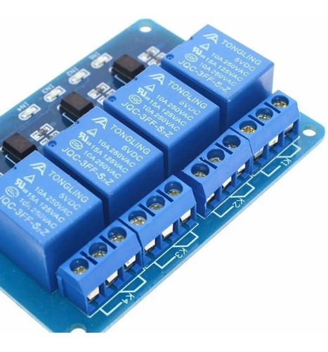 Módulo Rele - 4 Canais - 5v 10a Foto Acoplado. Arduino, Etc