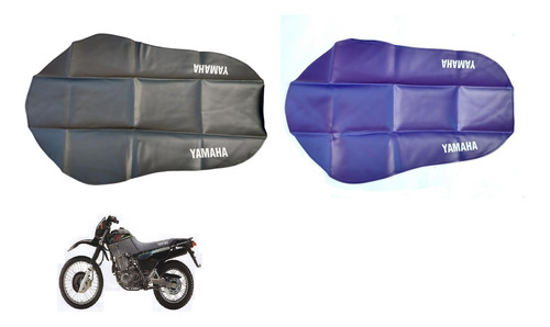 Capa Do Banco Yamaha Xt 600 - Apartir 96 - Cinza / Azul Roxo