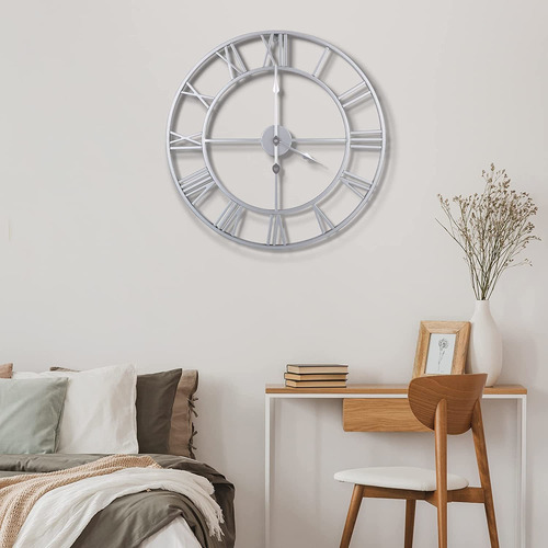 1st Owned Wall Clock, Metal, Roman Numerals, 45 Cm Aa