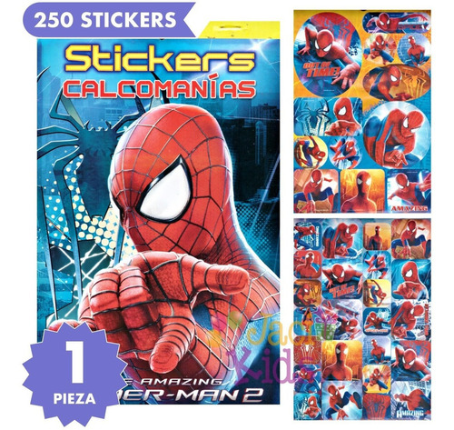 Spiderman Block De Stickers Artículo Fiesta - Spi0h1