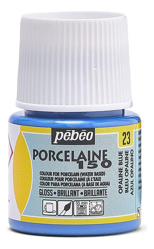 23 Azul Opalino Pebeo Porcelaine 150 De 45 Ml