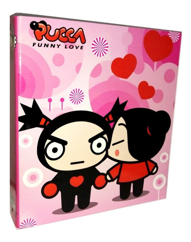 Carpeta N° 3 Anillos Pucca & Garu Licencia Oficial