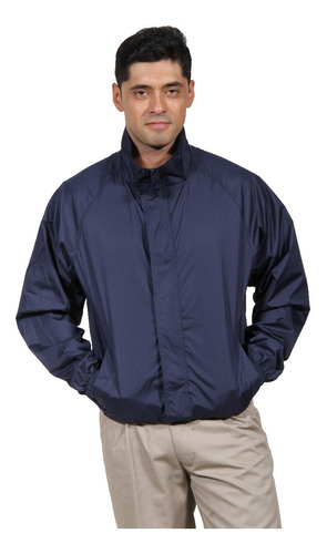 Cortaviento Taslan M/larga Azul Marino Unisex