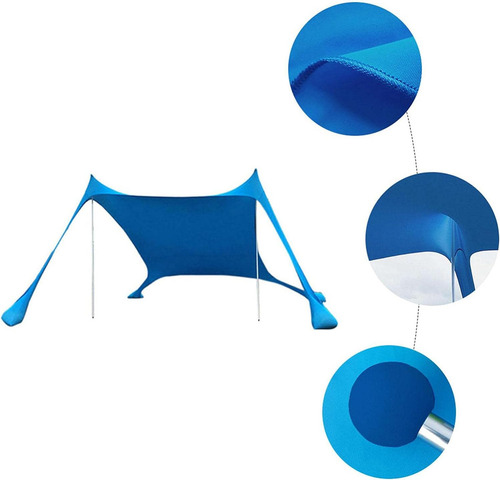 L Playa Familiar Plegable, Toldo De Playa, Upf50