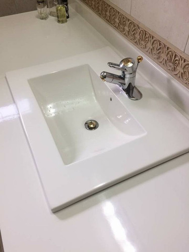 Lavamanos Lavabo Cuarzo Sobre Bajo Tope Muebles Baños