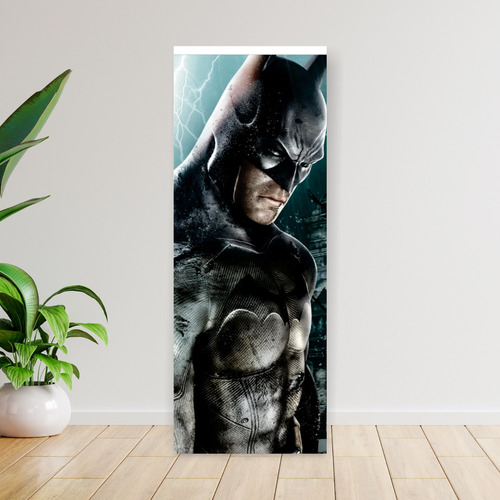 Imagen 5 de 8 de Cuadro Grande 30x80 Comics Dc Batman Lluvia Enojado Animeras