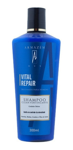 Shampoo Clean (300ml) - Shampoo Para Cabelo E Barba