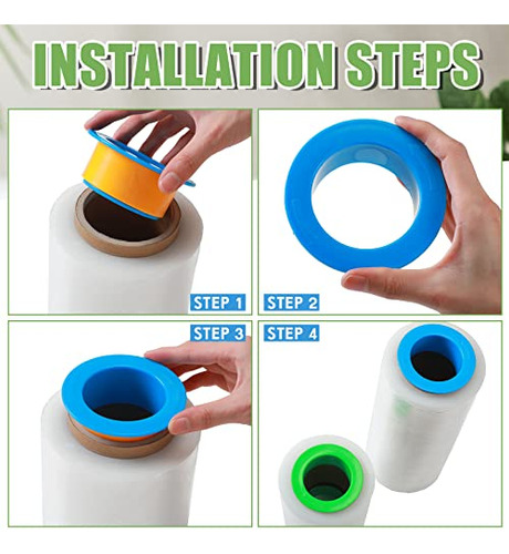Dispensador De Plástico Para Envoltura Elástica De 3 In