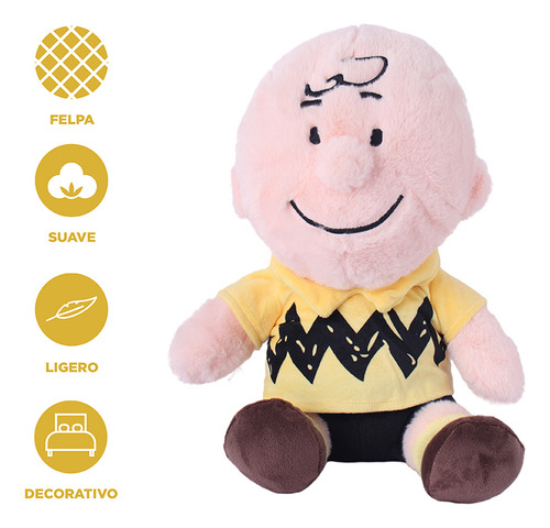 Miniso Peluche Snoopy Charlie Brown Felpa 28x30 Cm 0-99 Años