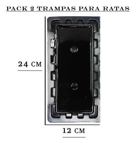 10 Pack C/2 Trampas De Pegamento Para Rata Atrapamex