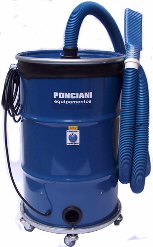 Aspirador De Pó Profissional 3 Motores, 4200 Watts Ponciani Cor Azul 220V