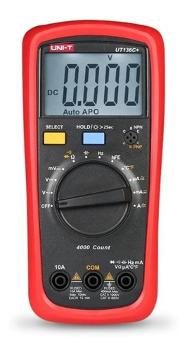 Unit Ut136c+ Tester Multimetro Capacimetro Digital 40mf