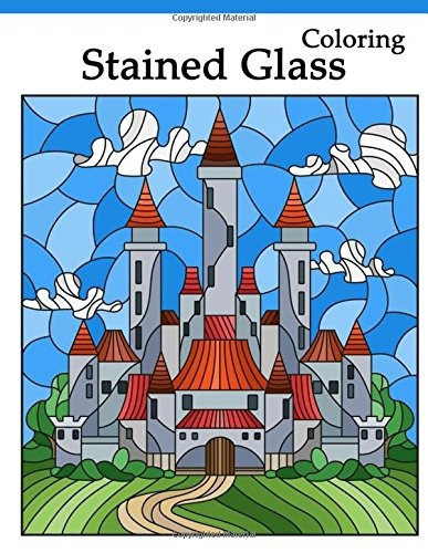 Stained Glass Coloring Natural Art Nouveau Coloring Book Lar