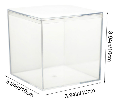 Caja De Almacenamiento De Acrílico Transparente Con Tapa De