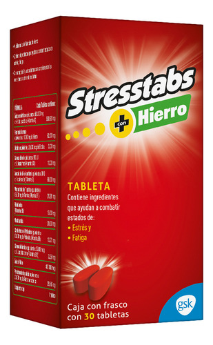 Stresstabs 600 C/hierro Tabletas, 30 Tabletas