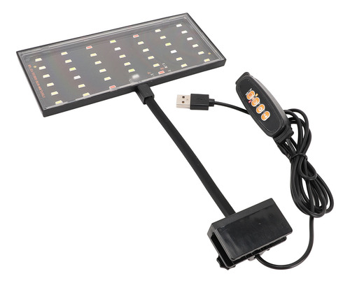 Clip On Aquarium Led, Alimentado Por Usb, Regulable, 10 Velo