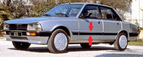 Peugeot 505 Gamma Bagueta De Puerta Delantera Izquierda