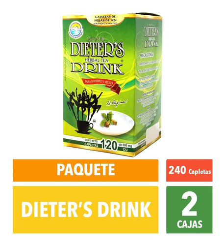 (2 Piezas) Dieters Drink (120 Caps) La Salud Es Primero