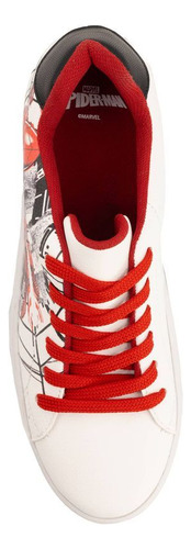 Sneaker Escolar 3670200ve Goma Marvel Liso Rayas Spiderman