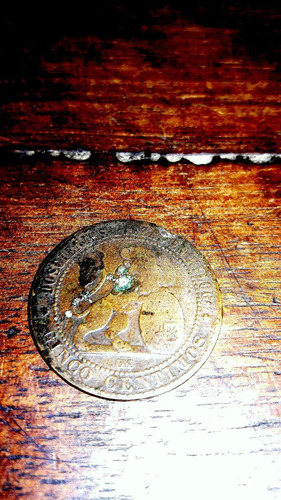 Antigua Moneda Española Cinco Centimos 1870, Sana.