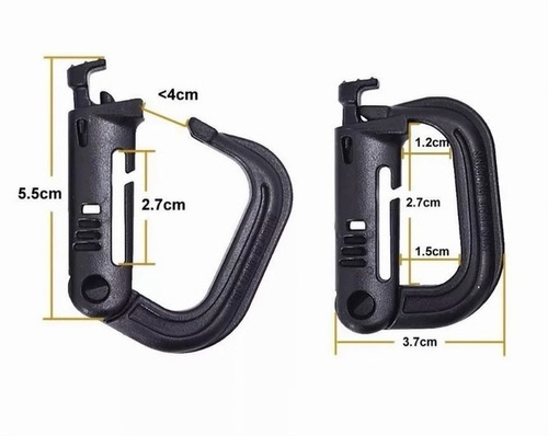 Mosqueton D-ring Molle Hebilla Tactica Mochila Chaleco Emol