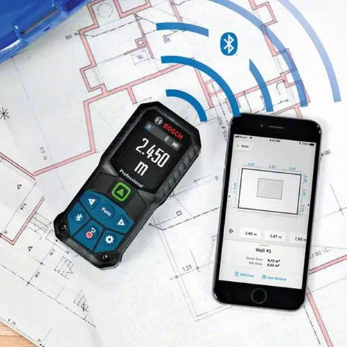 Medidor Láser Glm 50-27cg Bluetooth Bosch + Bat/ión Lit 3.7v