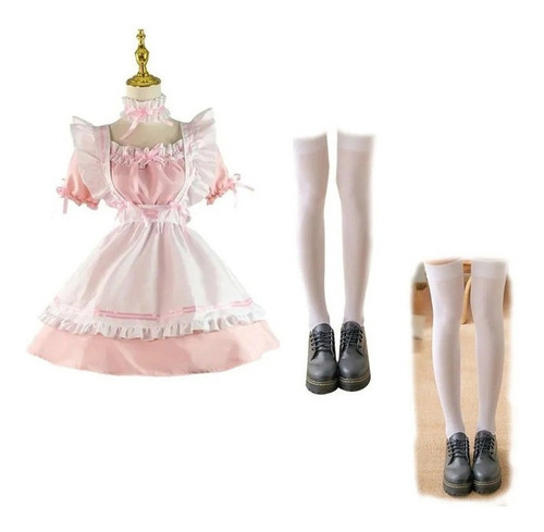 Cosplay Disfraz Traje De Maid Lolita Kawai