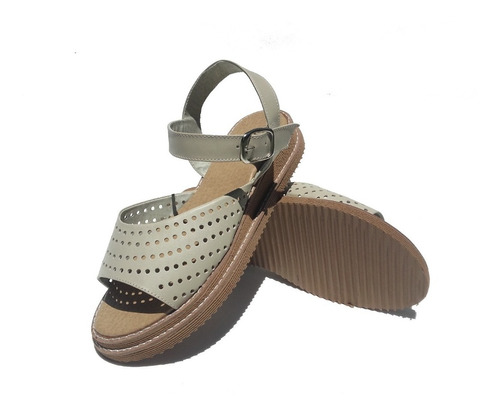 Sandalias De Mujer Talles 41 42 43 Y 44 De Cuero Livianas 