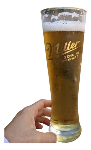 Vaso Cerveza Miller Original 650 Ml Importado De Colección