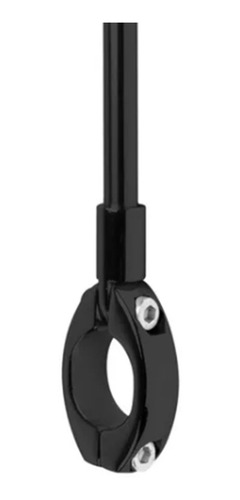 Imagem 3 de 6 de Antena Corta Pipa Moto Retrátil Guidao Aço Inox 7/8 Preto