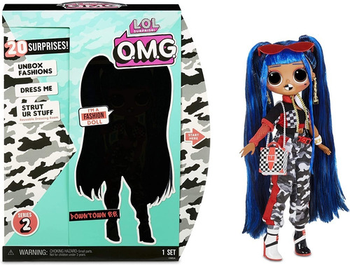 Lol Surprise Omg Downtown Bb Muñeca De Moda Con 20 Sorpresas