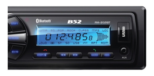 B52 Rm-2021bt Stéreo Para Auto Con Usb Bluetooth 