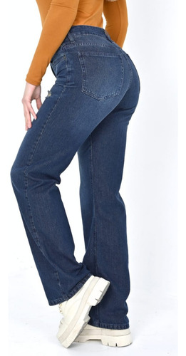 Jean Recto Cintura Alta Premium Dama Diva